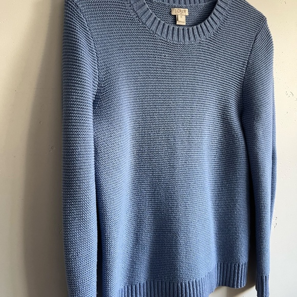 J.Crew Blue Cotton Wool Blend Sweater Size XS Excellent Condition - Picture 2 of 6
